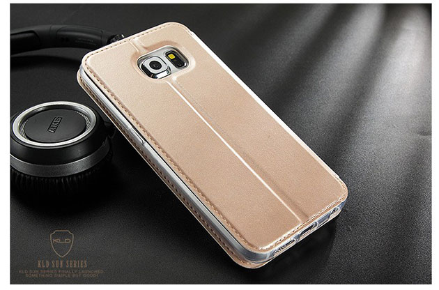 เคส S7 Edge เคสฝาพับหนัง โชว์เบอร์ สวยๆ ขอบยางนิ่ม